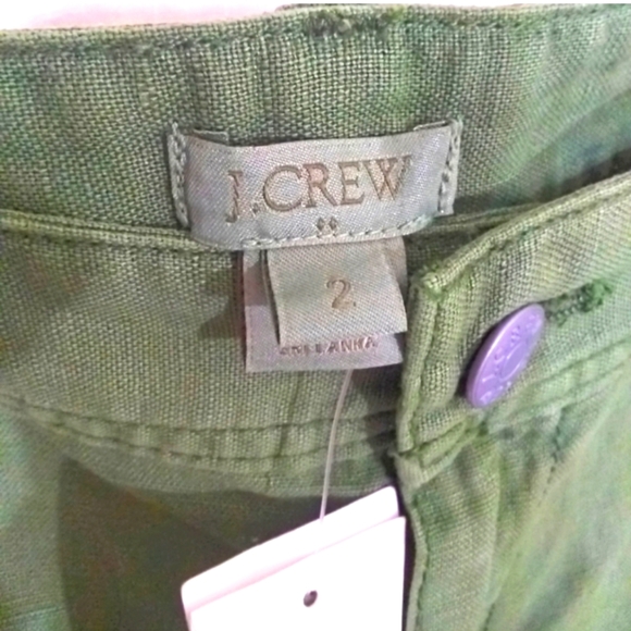 NWT J Crew Linen Blend Shorts 2 - Picture 3 of 4